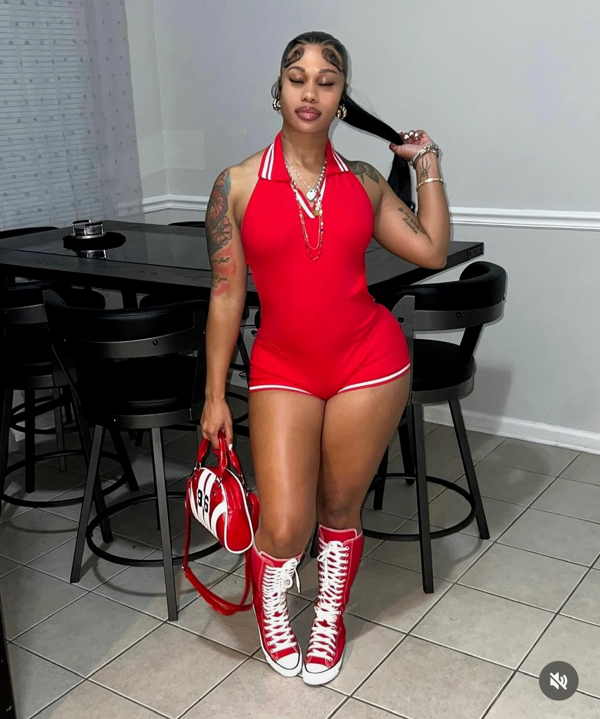 Tennis Halter Romper